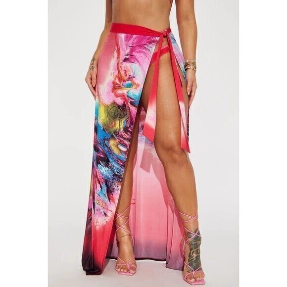 Hawaiian Multi Color‎ 3 Piece Bikini Set Size S RefM22 - Picture 5 of 10